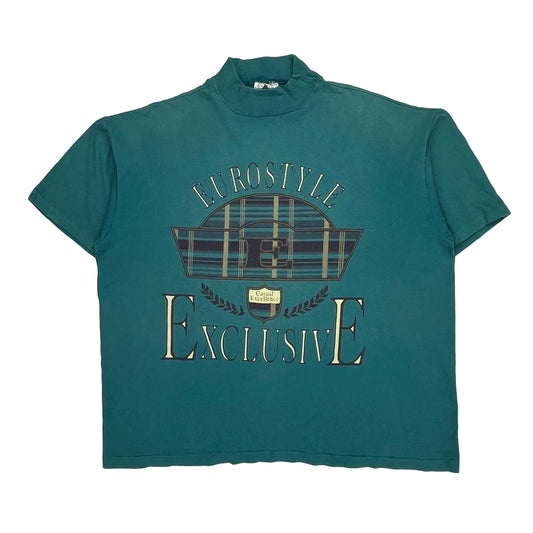 International Single Stitch T-Shirt - Large Green Cotton