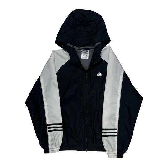 Adidas Windbreaker - Large Black Polyester