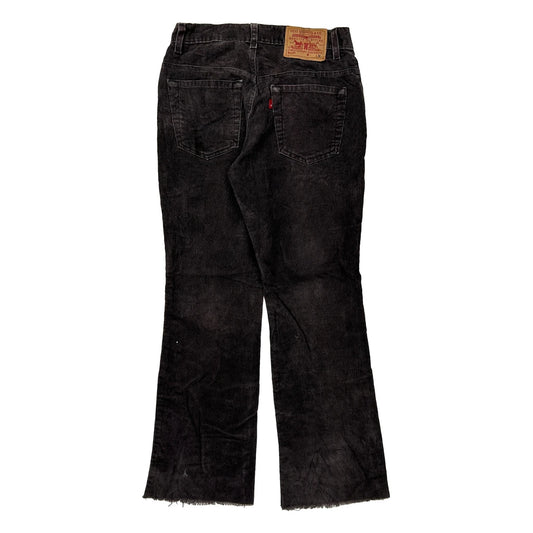 517 Levis Cord Trousers - 28″ Waist Black Corduroy