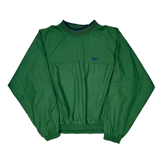 Reebok Windbreaker - Small Green Polyester
