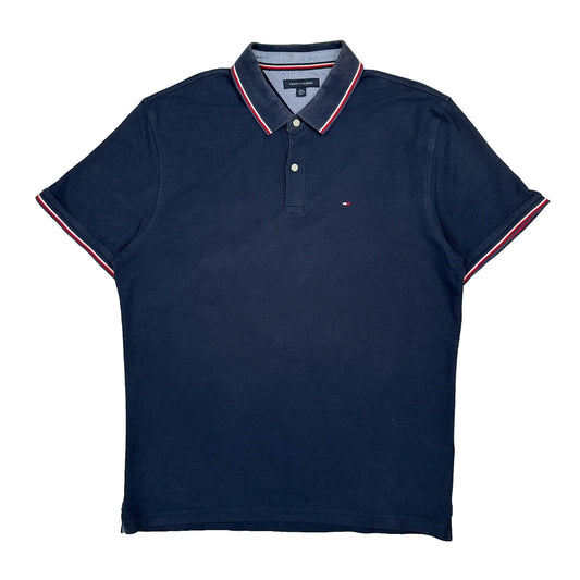 Tommy Hilfiger Polo Shirt - XL Navy Cotton