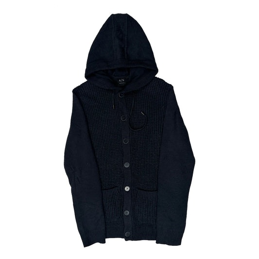 Armani Exchange Cardigan - Medium Navy Knitted