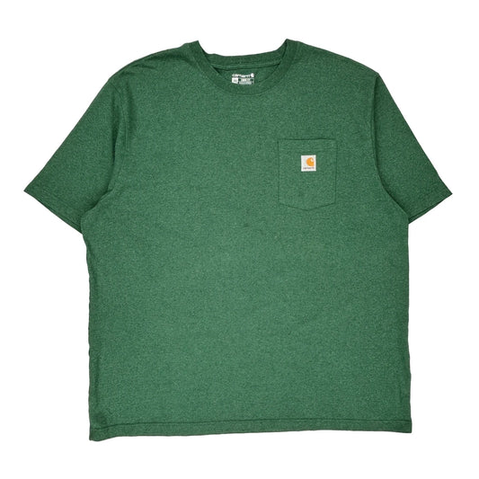 Carhartt T-Shirt - 2XL Green Cotton