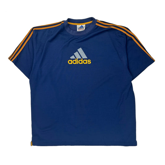 Adidas T-Shirt - XL Blue Cotton