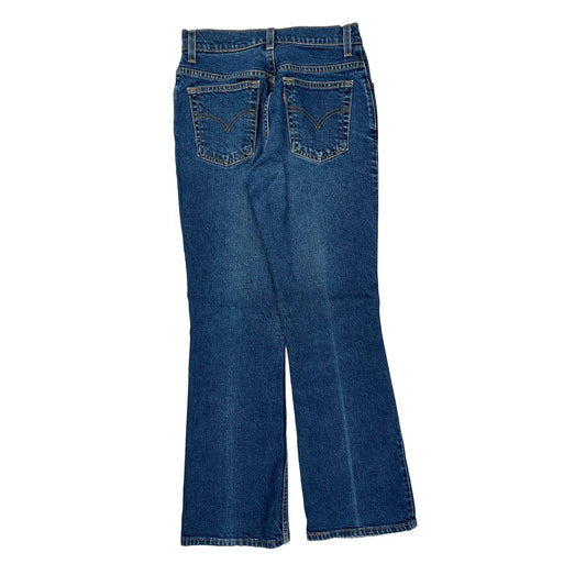 517 Levis Boot Cut Jeans - 27W US 4 Blue Cotton