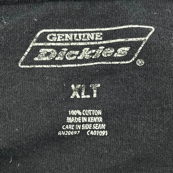 Dickies Tall T-Shirt - XL Black Cotton