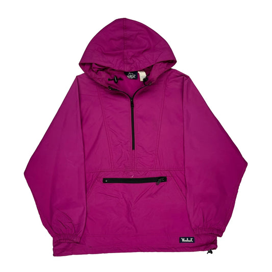 Woolrich Windbreaker - Large Pink Nylon