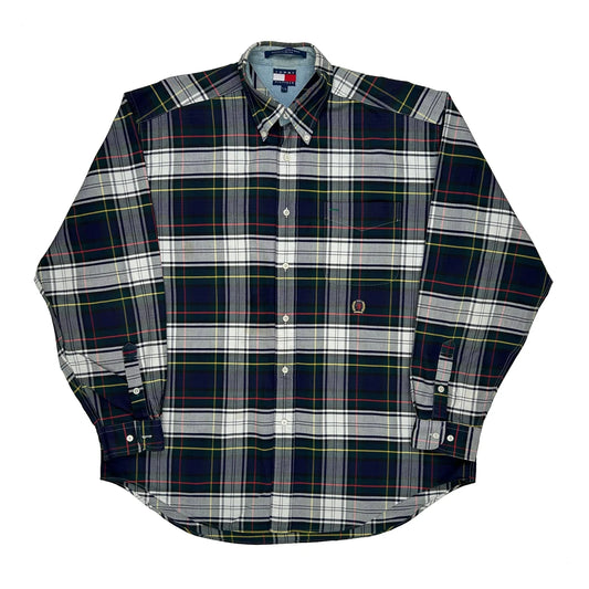Tommy Hilfiger Checked Shirt - Large Multicoloured Cotton
