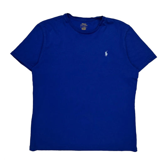Vintage Polo By Ralph Lauren T-Shirt - Large Blue Cotton