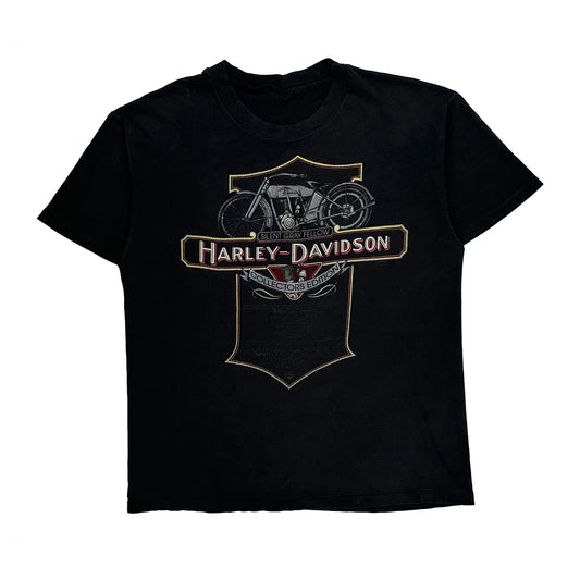 Steele'S Bloomfield, Nj Harley Davidson Graphic T-Shirt - Medium Black Cotton