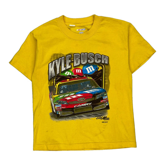Kyle Busch Nascar Nascar T-Shirt - Small Yellow Cotton