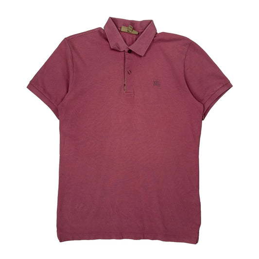 Burberry Polo Shirt - Large Pink Cotton