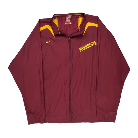 Minnesota Nike College Track Jacket - 2XL Burgundy Polyester