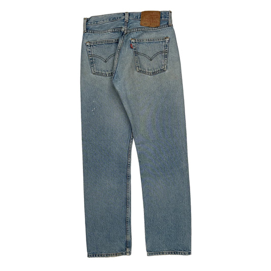 501 Levis Jeans - 27W 29L Light Wash Denim