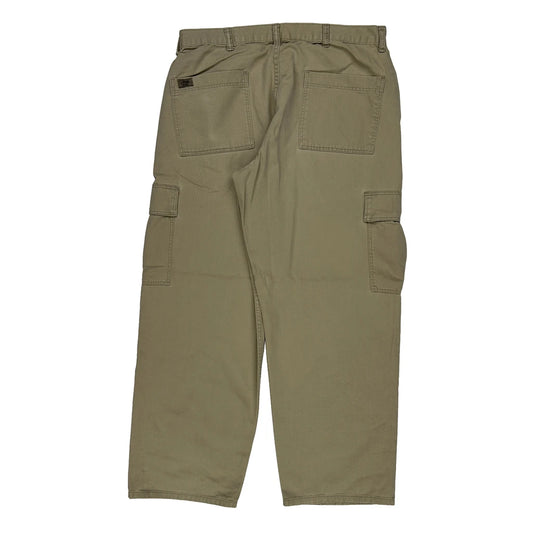 Wrangler Cargo Trousers - 33W 29L Khaki Cotton