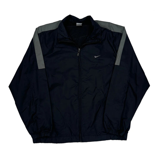 Vintage Nike Windbreaker - Large Navy Nylon