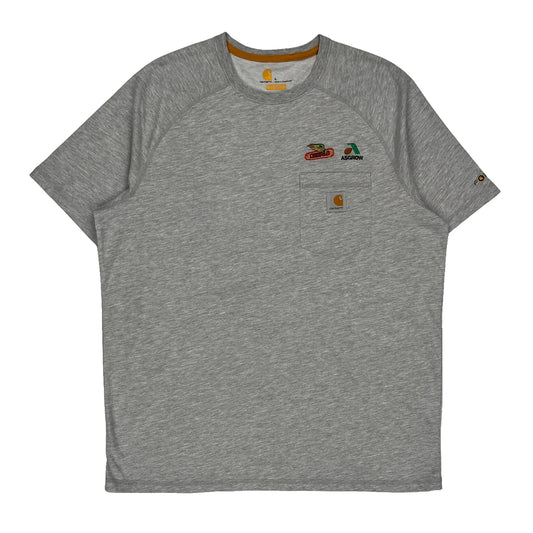 Asgrow Carhartt T-Shirt - Large Gray Cotton