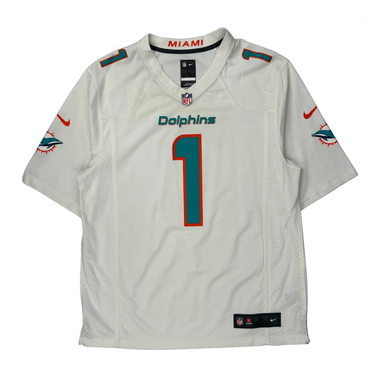 Miami Dolphins Nike Nfl Jersey - Large White Polyester
