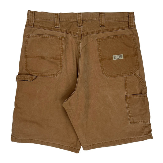 Vintage Wrangler Carpenter Shorts - 36W 10L Brown Cotton