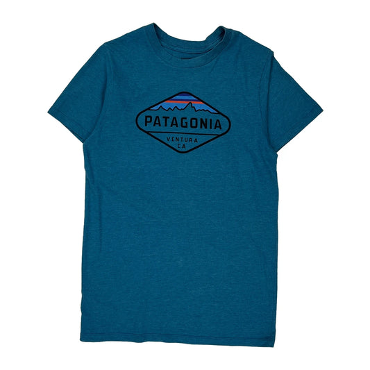 Ventura Ca Patagonia Slim Fit T-Shirt - Small Blue Cotton
