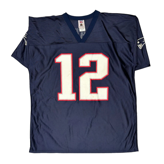 New England Patriots N.F.L. Nfl Jersey - XL Navy Polyester
