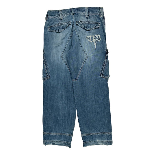 Nordic Company Cargo Cargo Shorts - 34W 20L Blue Denim
