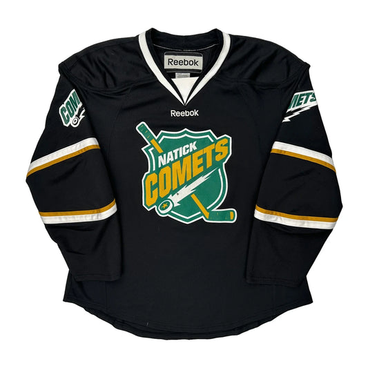 Natick Comets Reebok Jersey - Large Black Polyester