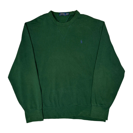 Polo By Ralph Lauren Sweatshirt - 2XL Green Cotton