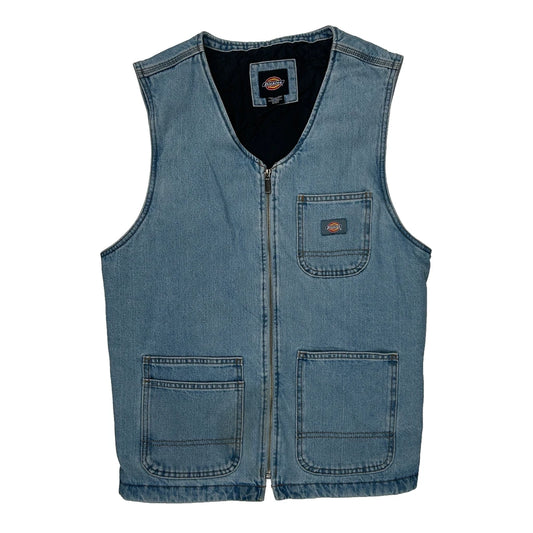 Dickies Denim Gilet - Small Light Wash Denim
