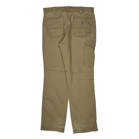 Carhartt Carpenter Trousers - 33W 33L Beige Cotton