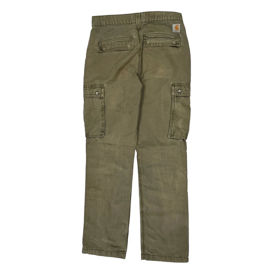 Carhartt Cargo Trousers - 32W 34L Green Cotton