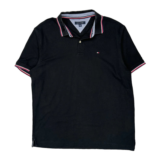 Tommy Hilfiger Polo Shirt - XL Black Cotton