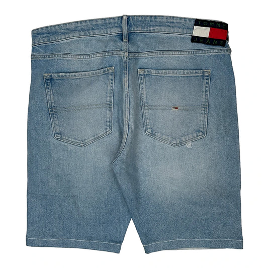 Vintage Tommy Jeans Denim Shorts - 36W 11L Light Wash Denim