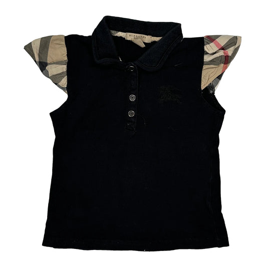 Age 6 Burberry Brit Polo Shirt - XS Black Cotton