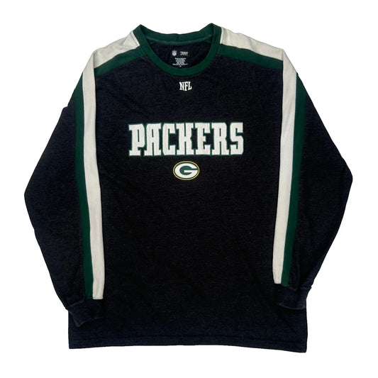 Packers Nfl Long Sleeve T-Shirt - XL Black Cotton Blend