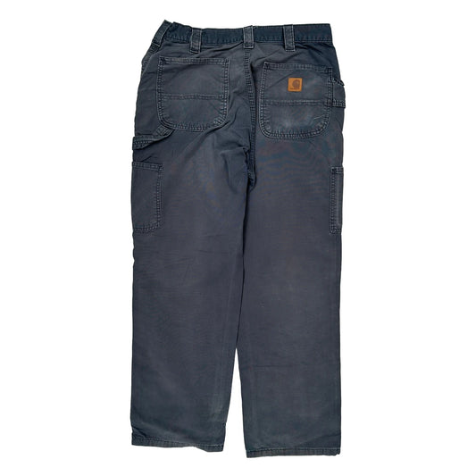 Loose Original Fit Carhartt Carpenter Trousers - 30W 30L Navy Cotton
