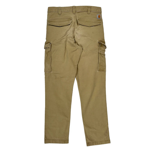 Carhartt Cargo Trousers - 31W 34L Khaki Cotton