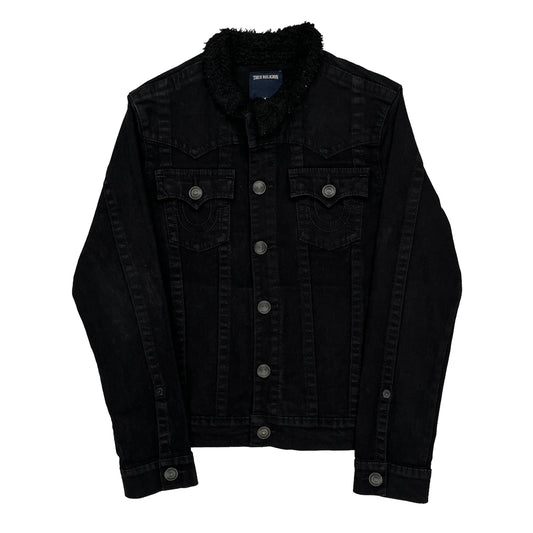 True Religion Denim Jacket - Large Black Cotton