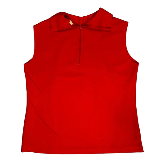 70S Unbranded Vest - Large Red Polyester