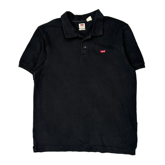 Levis Polo Shirt - Large Black Cotton