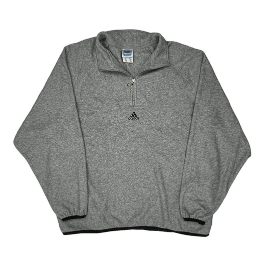Adidas Fleece - XL Grey Polyester Blend