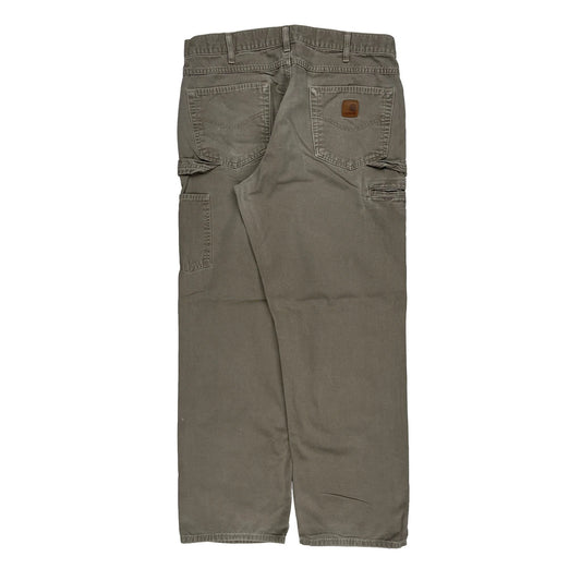 Carhartt Carpenter Trousers - 34W 32L Grey Cotton