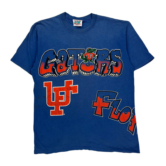 Florida Gators Top Of The World Graphic T-Shirt - Large Blue Cotton