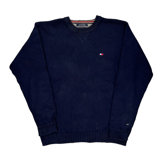 Tommy Hilfiger Jumper - Large Navy Cotton