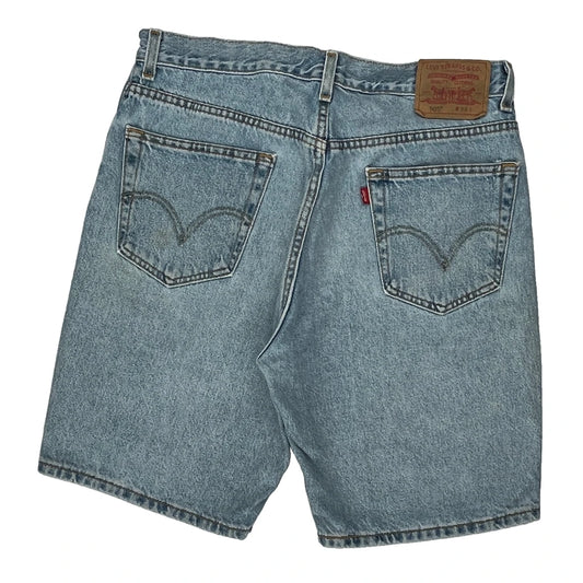 Levis Denim Shorts - 33W 10L Light Wash Cotton