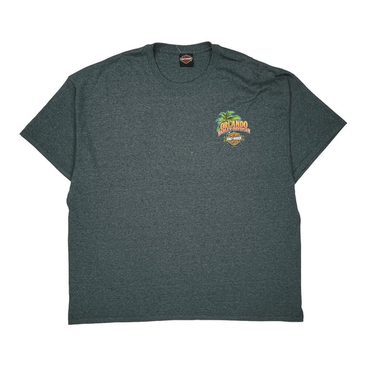 Orlando Harley Davidson T-Shirt - XL Grey Cotton
