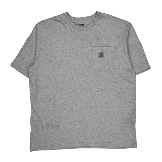 Vintage Carhartt T-Shirt - XL Gray Cotton
