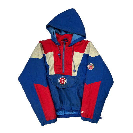 Chicago Cubs Starter Graphic Windbreaker - Large Blue Nylon