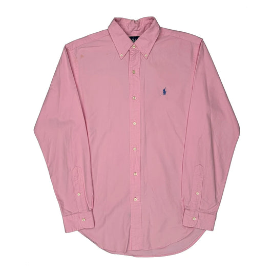 Classic Fit Ralph Lauren Shirt - Small Pink Cotton