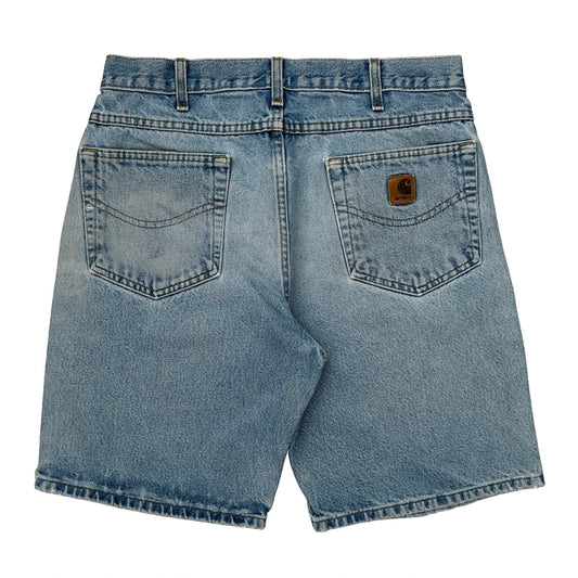 Carhartt Denim Shorts - 32W 9L Light Wash Denim